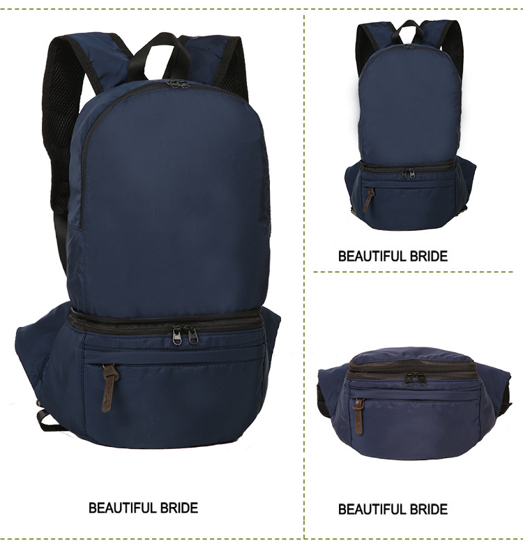 2-in-1 Foldable Backpack Waist Pack YT-01022 - view 2