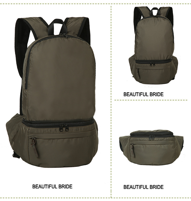 2-in-1 Foldable Backpack Waist Pack YT-01022 - view 3