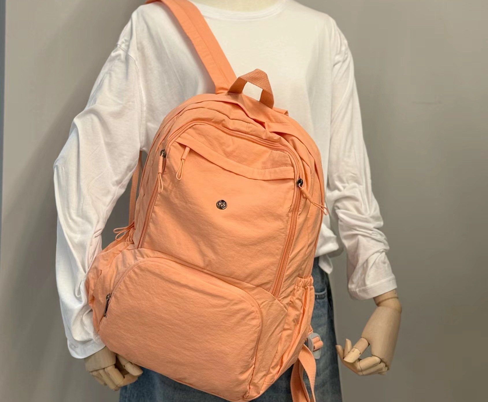 Crinkle Nylon Campus Backpack YT-01066 - view 3