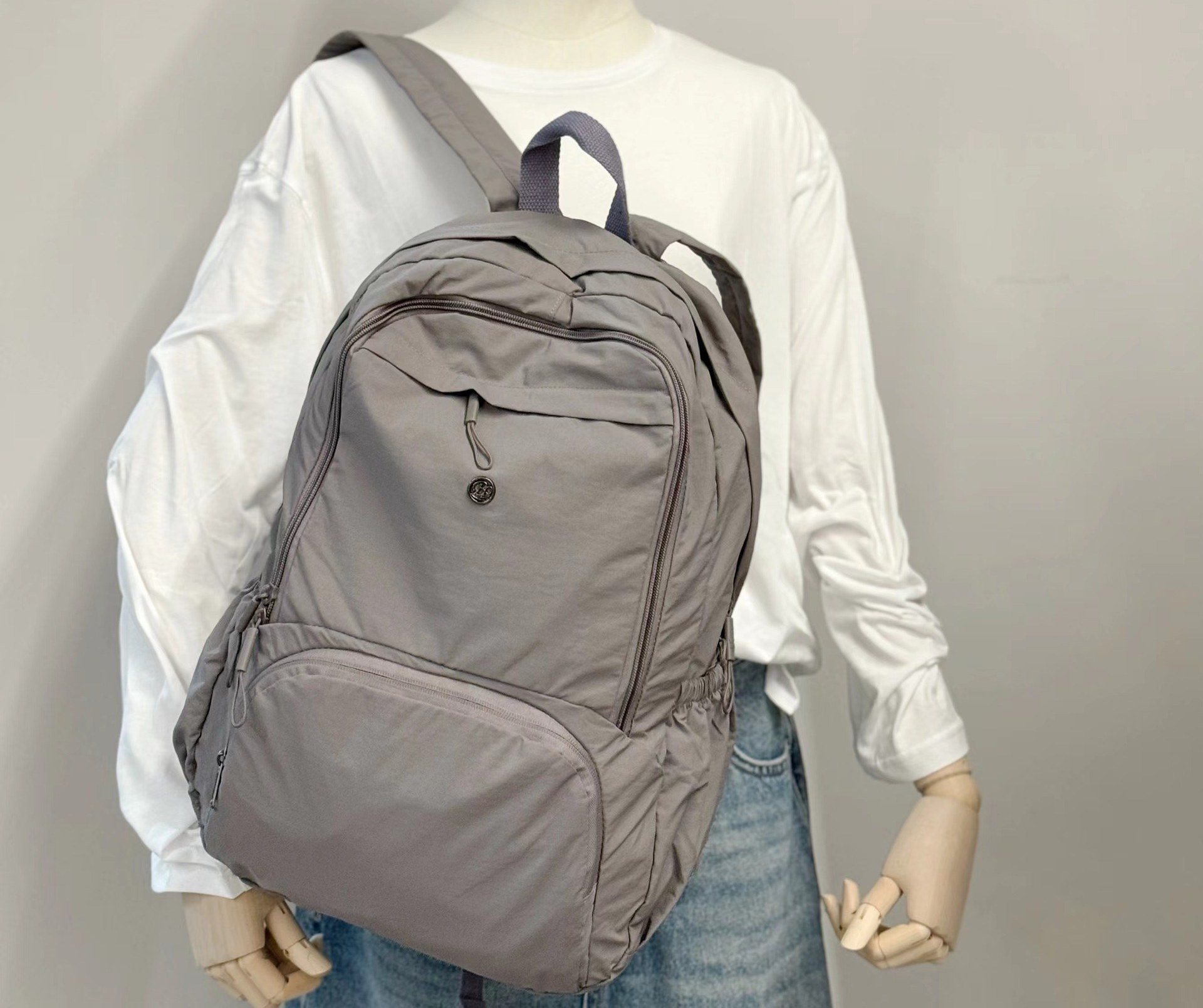 Crinkle Nylon Campus Backpack YT-01066 - view 5
