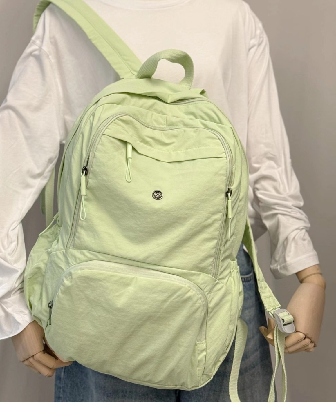 Crinkle Nylon Campus Backpack YT-01066 - view 6