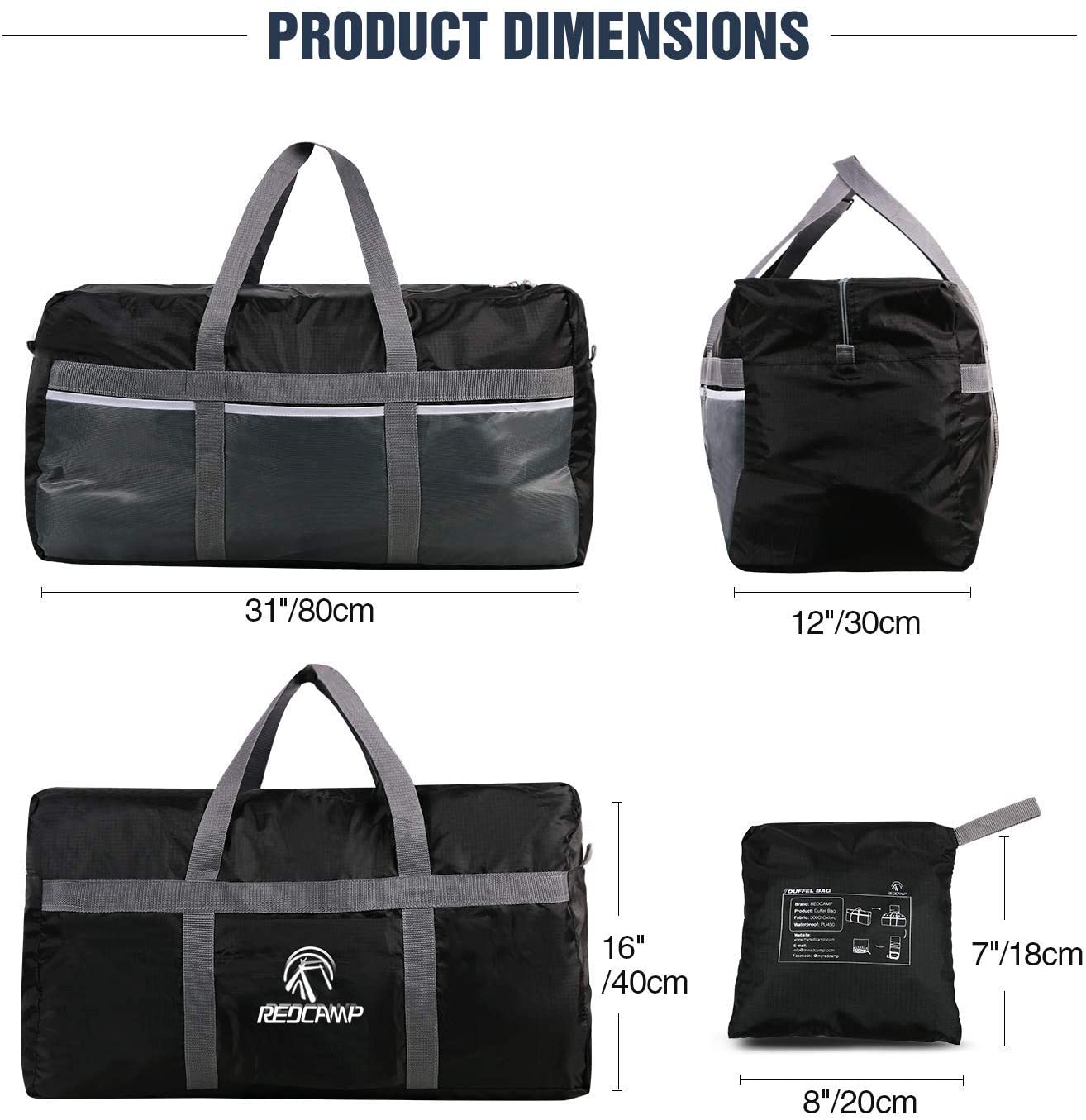 Extra-Large Foldable Duffle 60-96L YT-01127 - view 5
