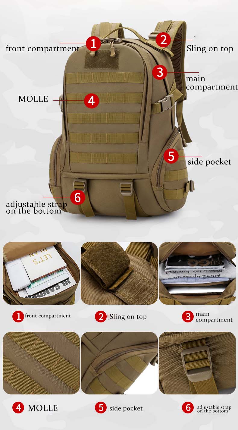 MOLLE Tactical Backpack YT-02145 - view 6
