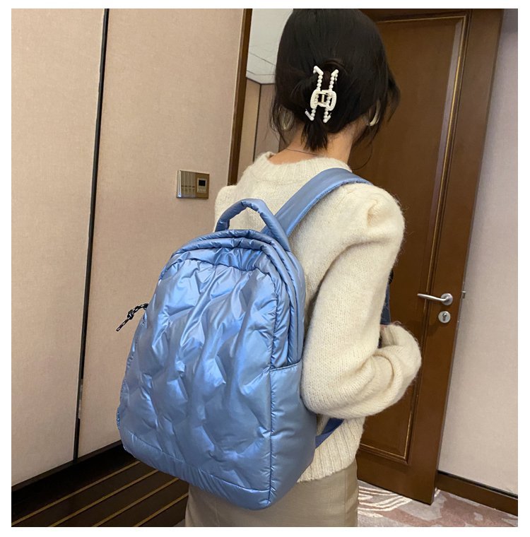 Glossy Puffer Fashion Backpack YT-02153 - view 5