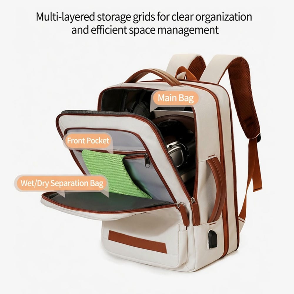 Expandable Slim Travel Backpack YT-02181 - view 4
