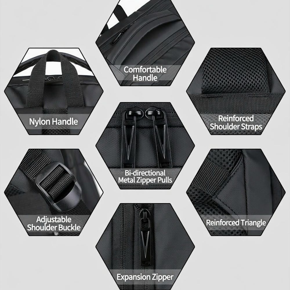 Expandable Travel Backpack with USB YT-02188 - view 7