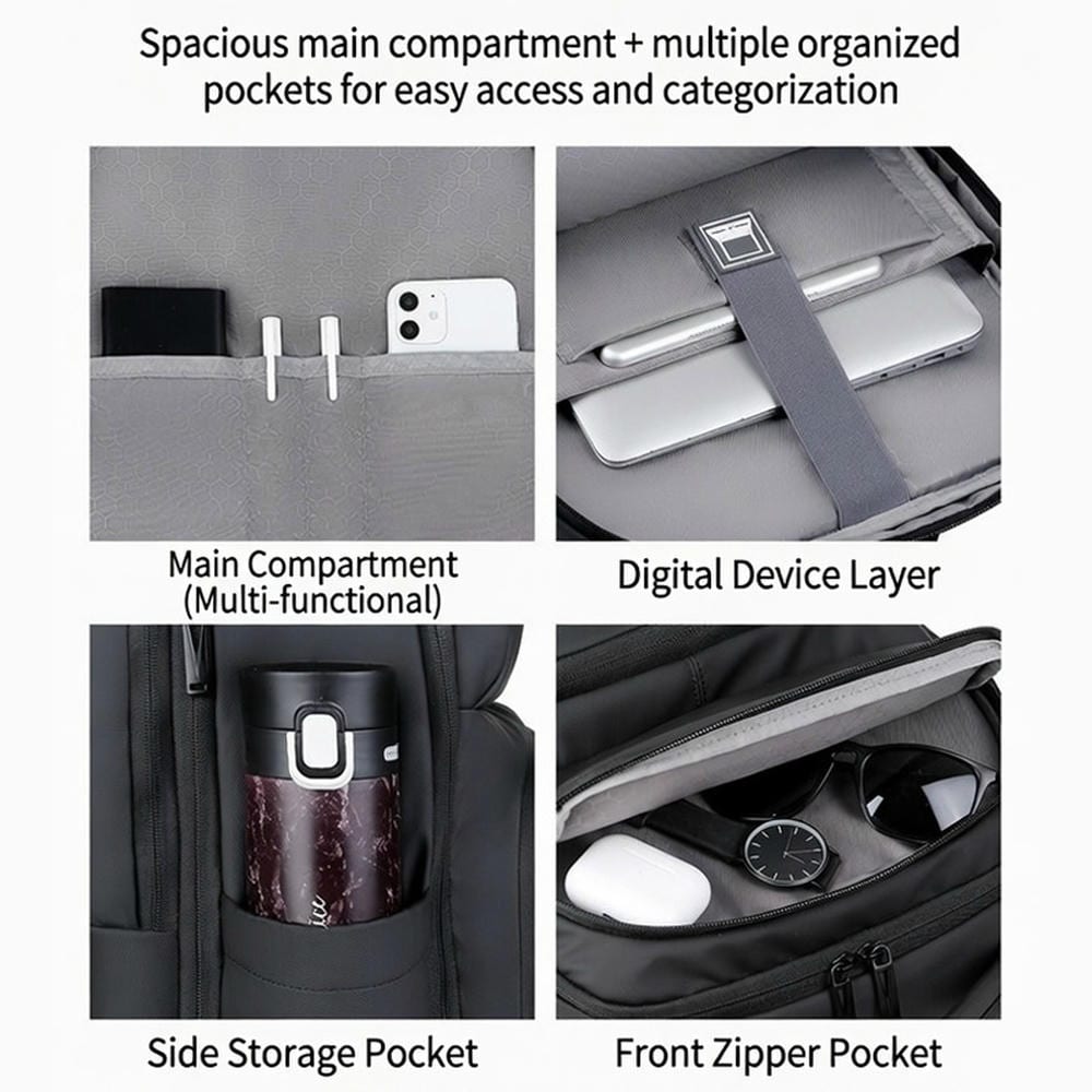 Expandable Travel Backpack with USB YT-02188 - view 8