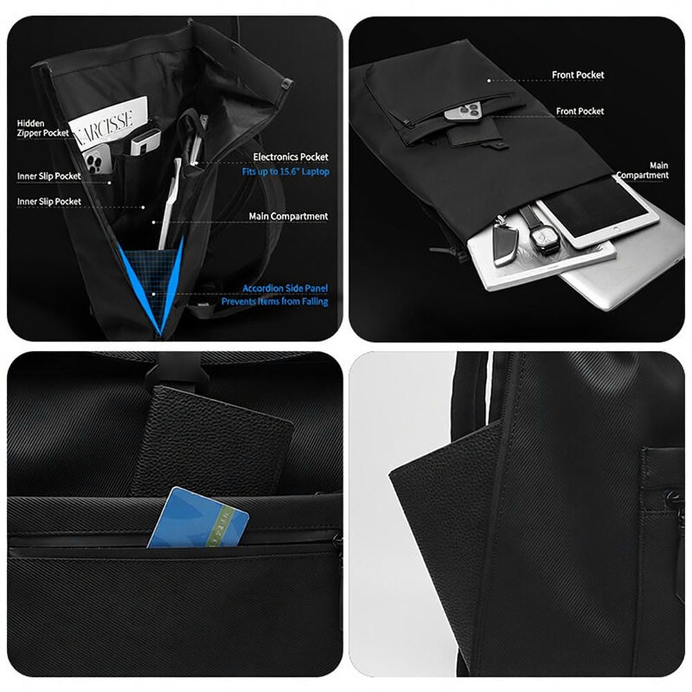 Slim Roll-Top Backpack YT-02192 - view 5