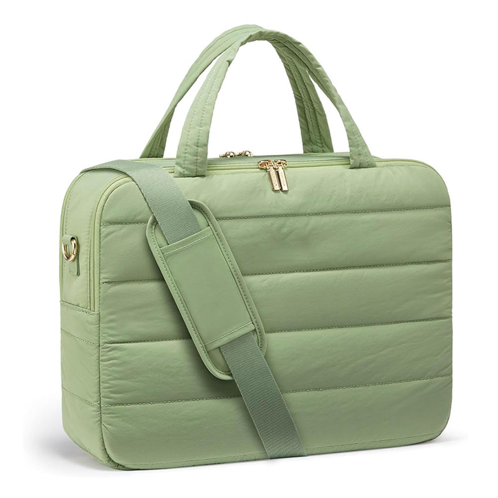 Quilted Nylon Laptop Tote YT-03076 - view 5