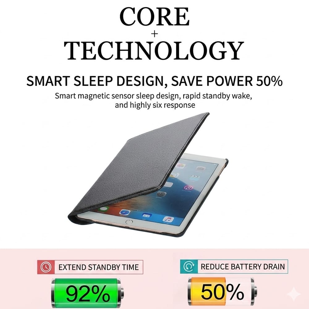 Premium PU Leather iPad Case YT-03077 - view 2