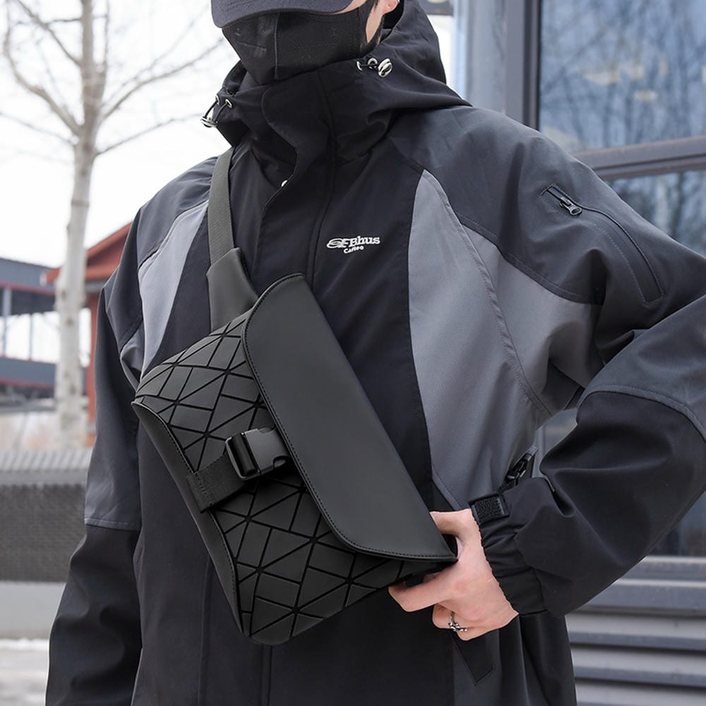 3D Geometric PU Sling Bag YT-07515 - view 2