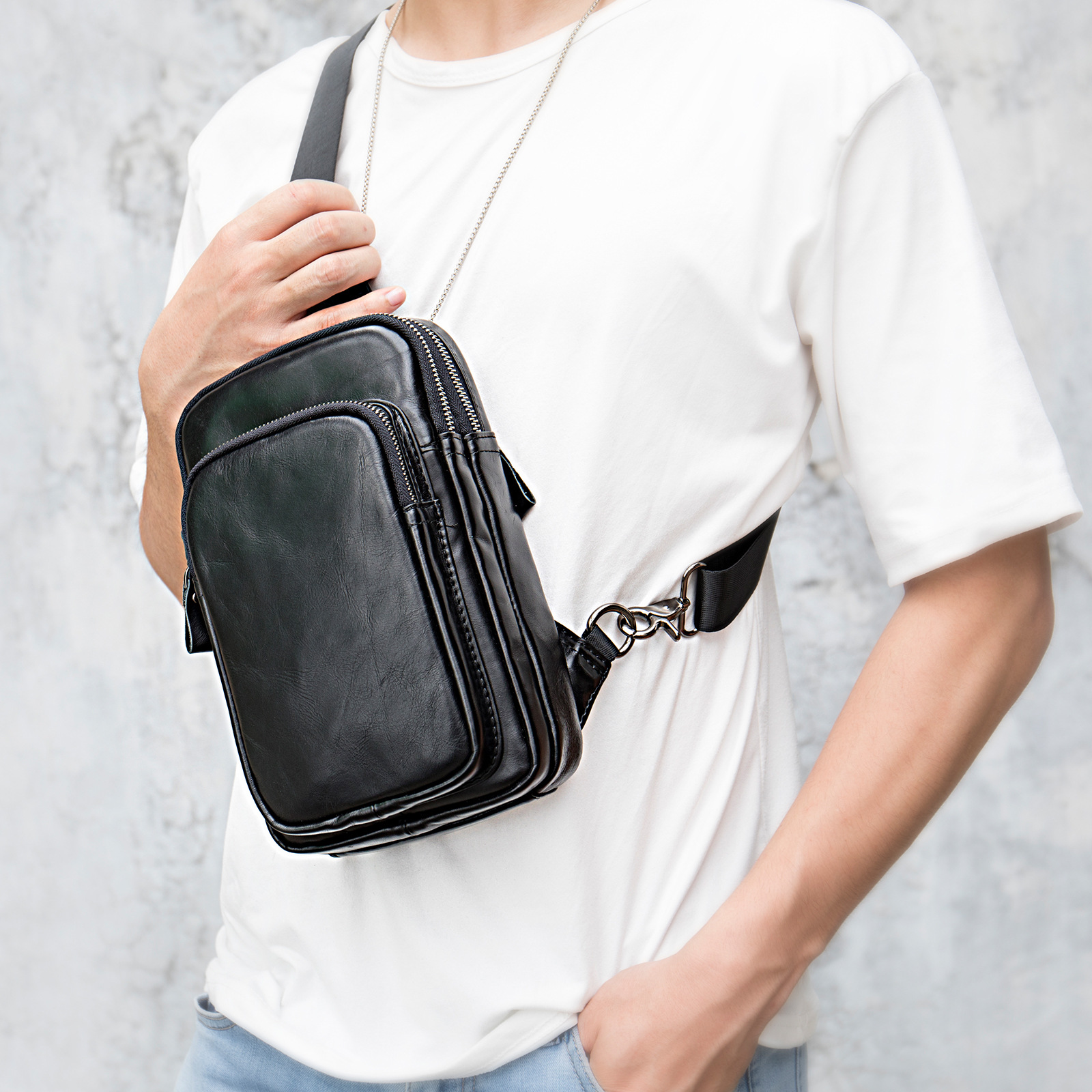 Leather Chest Sling YT-08143 - view 3