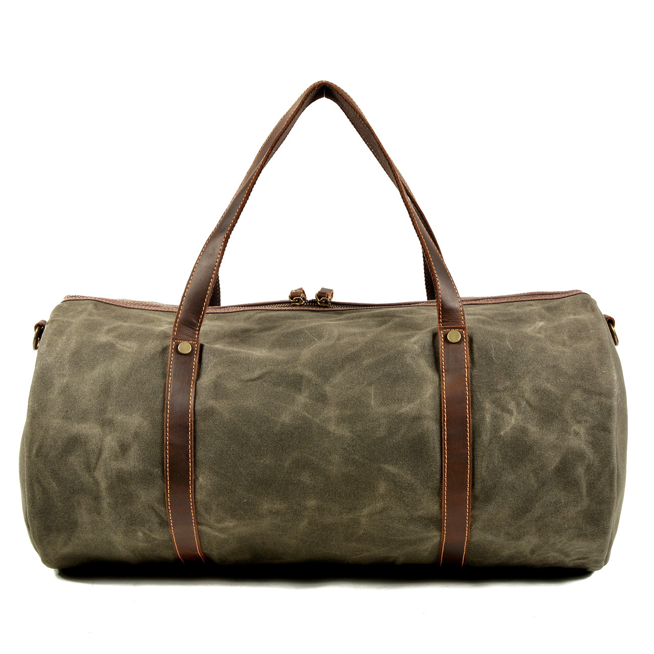 Waxed Canvas Barrel Duffle YT-10034 - main view