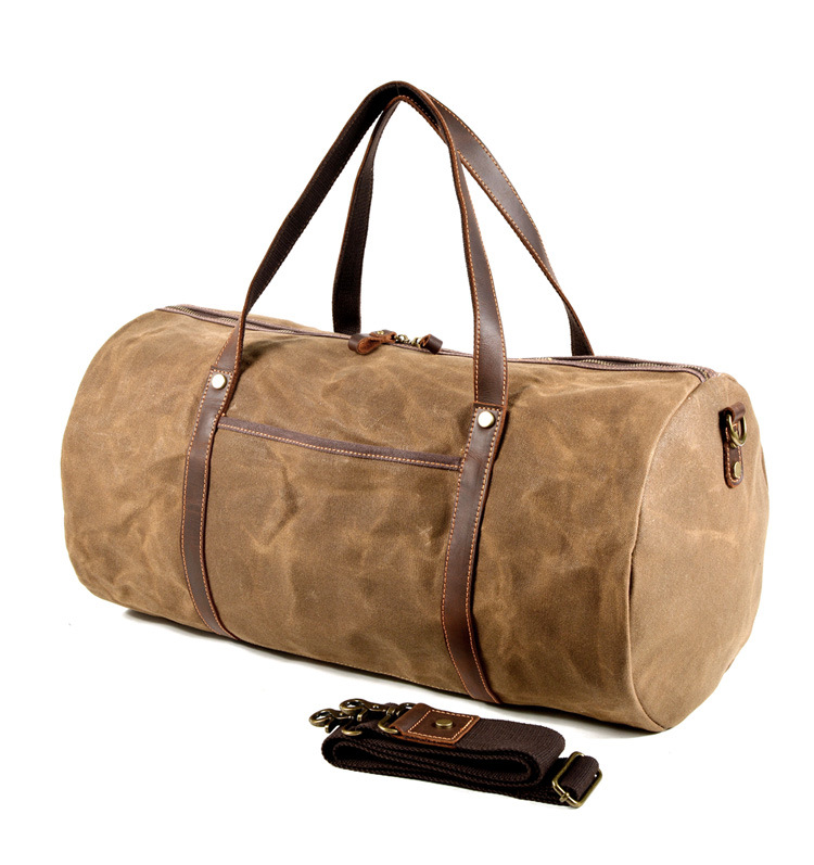 Waxed Canvas Barrel Duffle YT-10034 - view 2