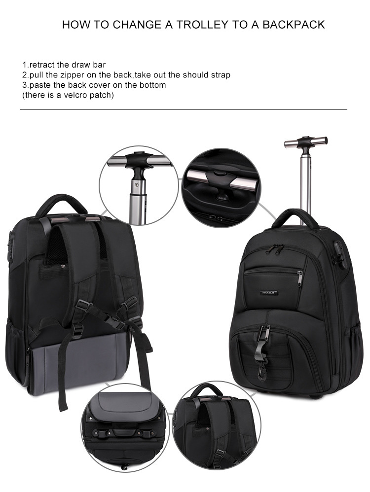 Wheeled Trolley Backpack YT-14010 - view 6