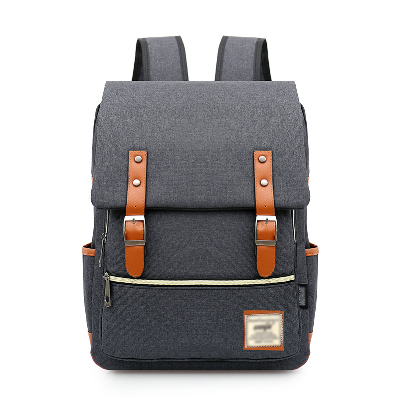 Vintage Buckle USB Backpack - custom OEM YT-02006