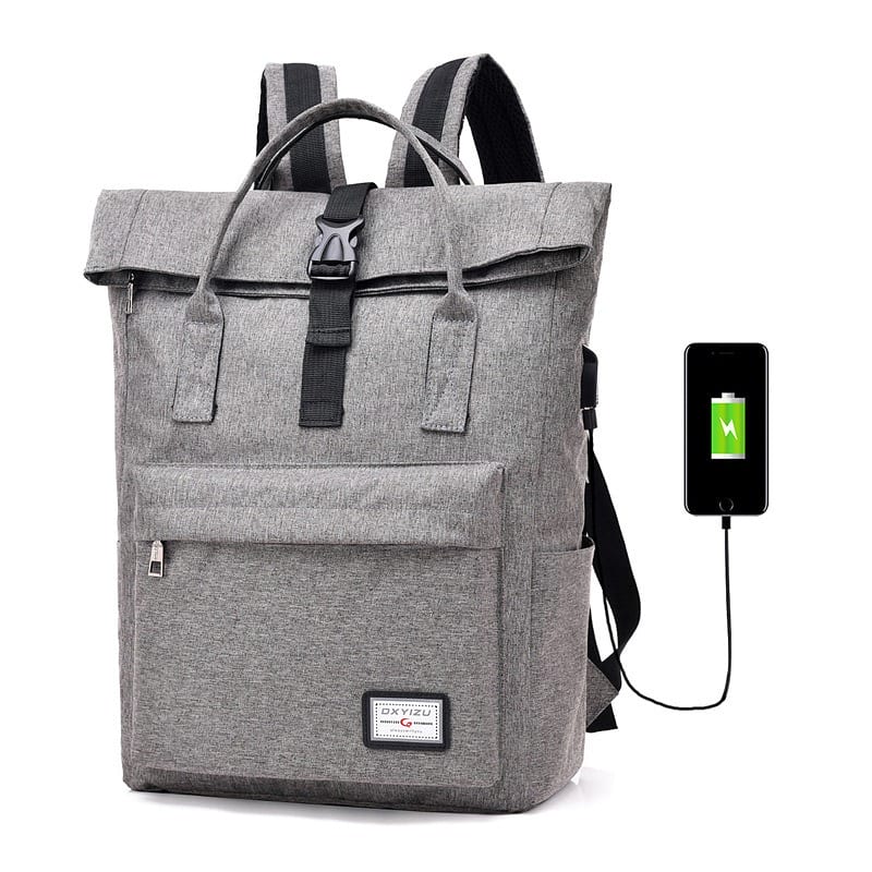 Roll-Top USB Backpack - custom OEM YT-02049