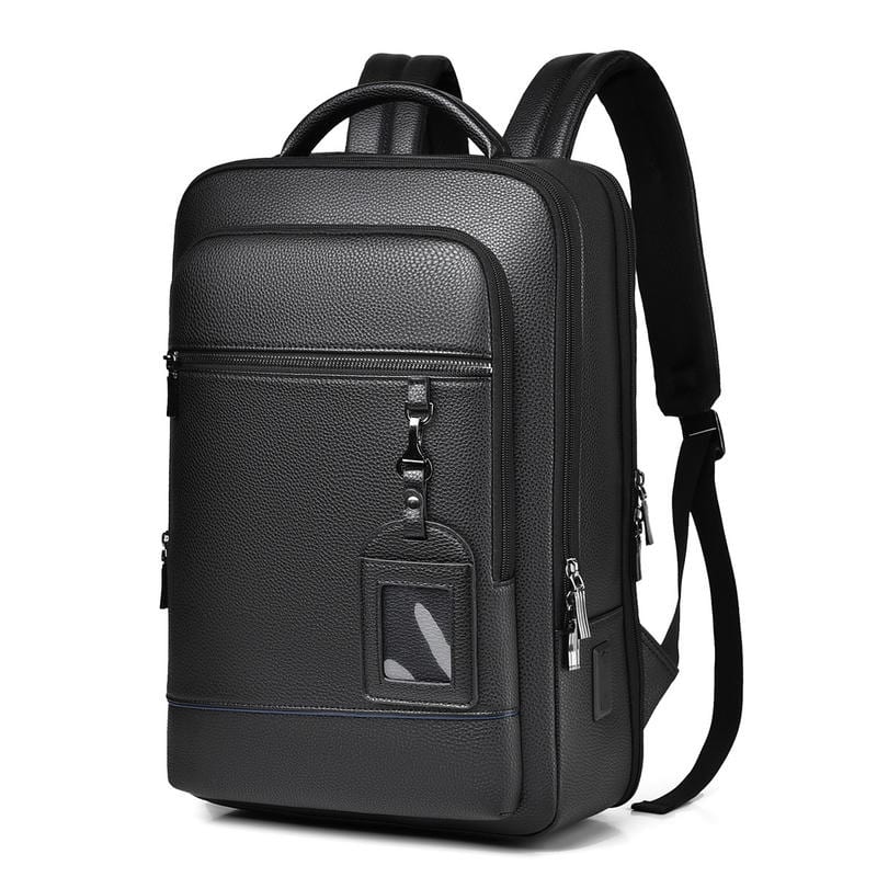 PU Leather Laptop Backpack - custom OEM YT-02186